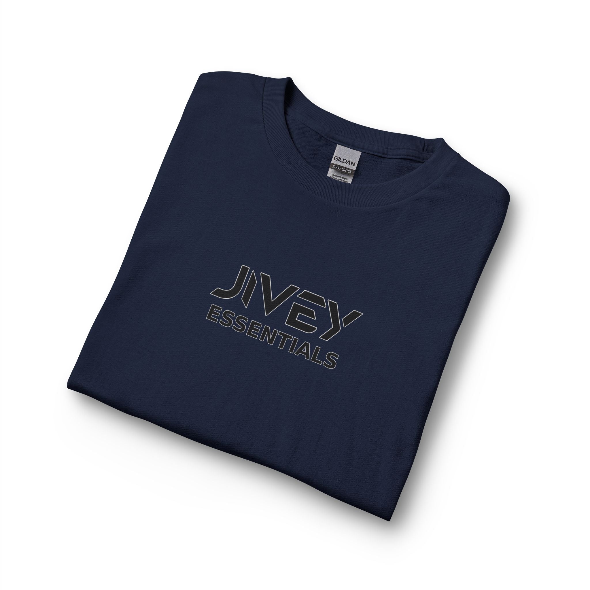 JIVEY Essentials Unisex Long Sleeve Cotton Rib Cuffs T-Shirt