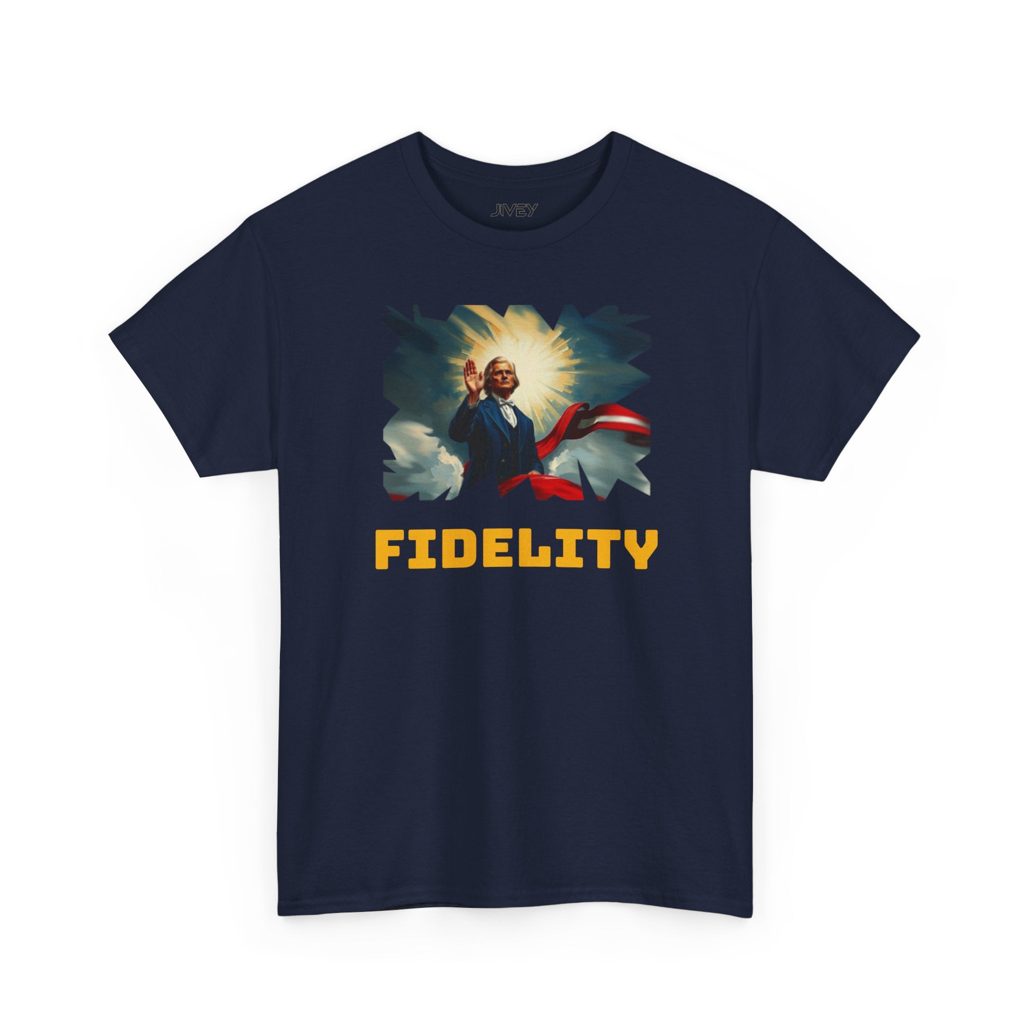 Pledge of Allegiance Oil Paint Unisex Heavy Cotton Tee