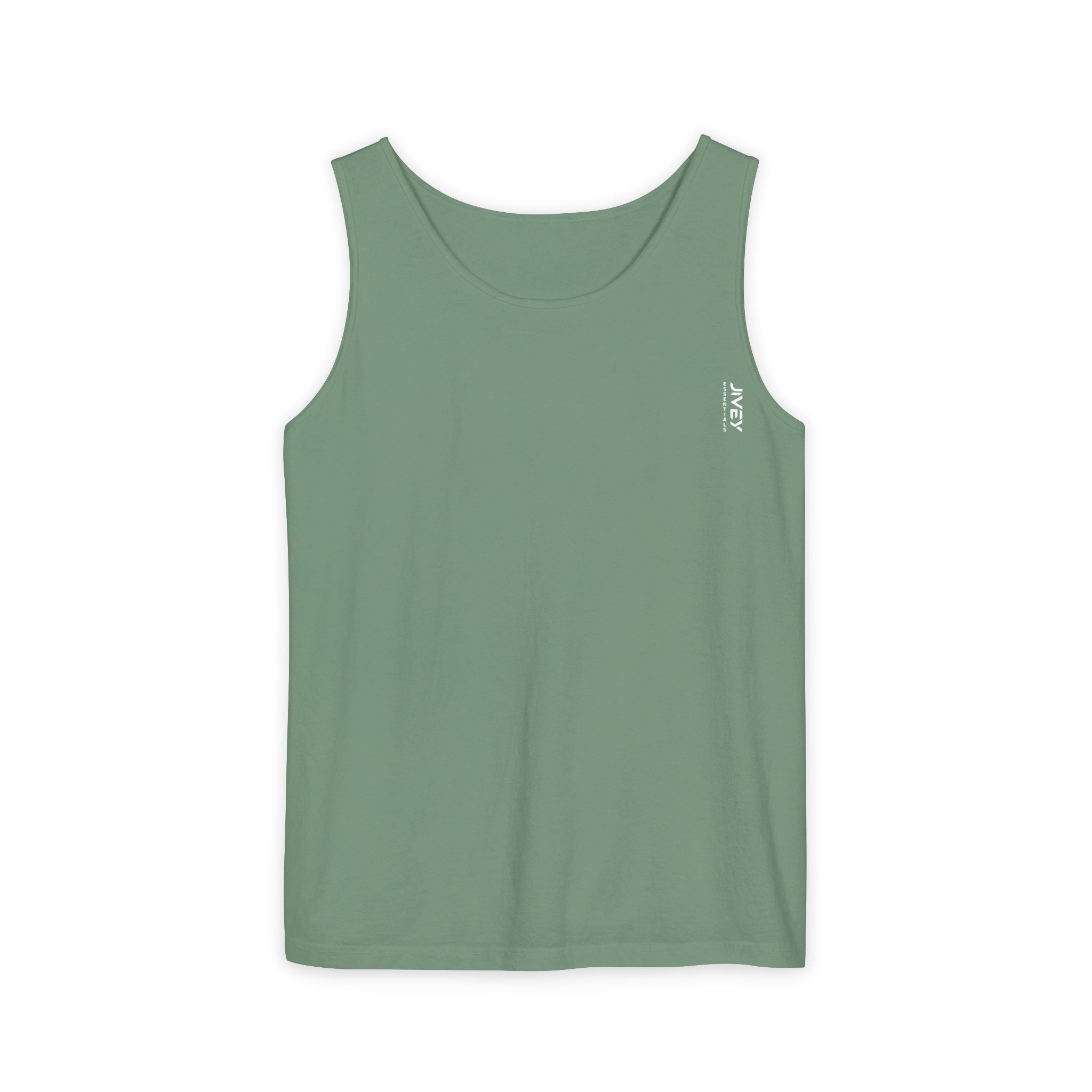 JIVEY Essentials Unisex Relaxed-fit Dark Garment-Dyed Tank Top