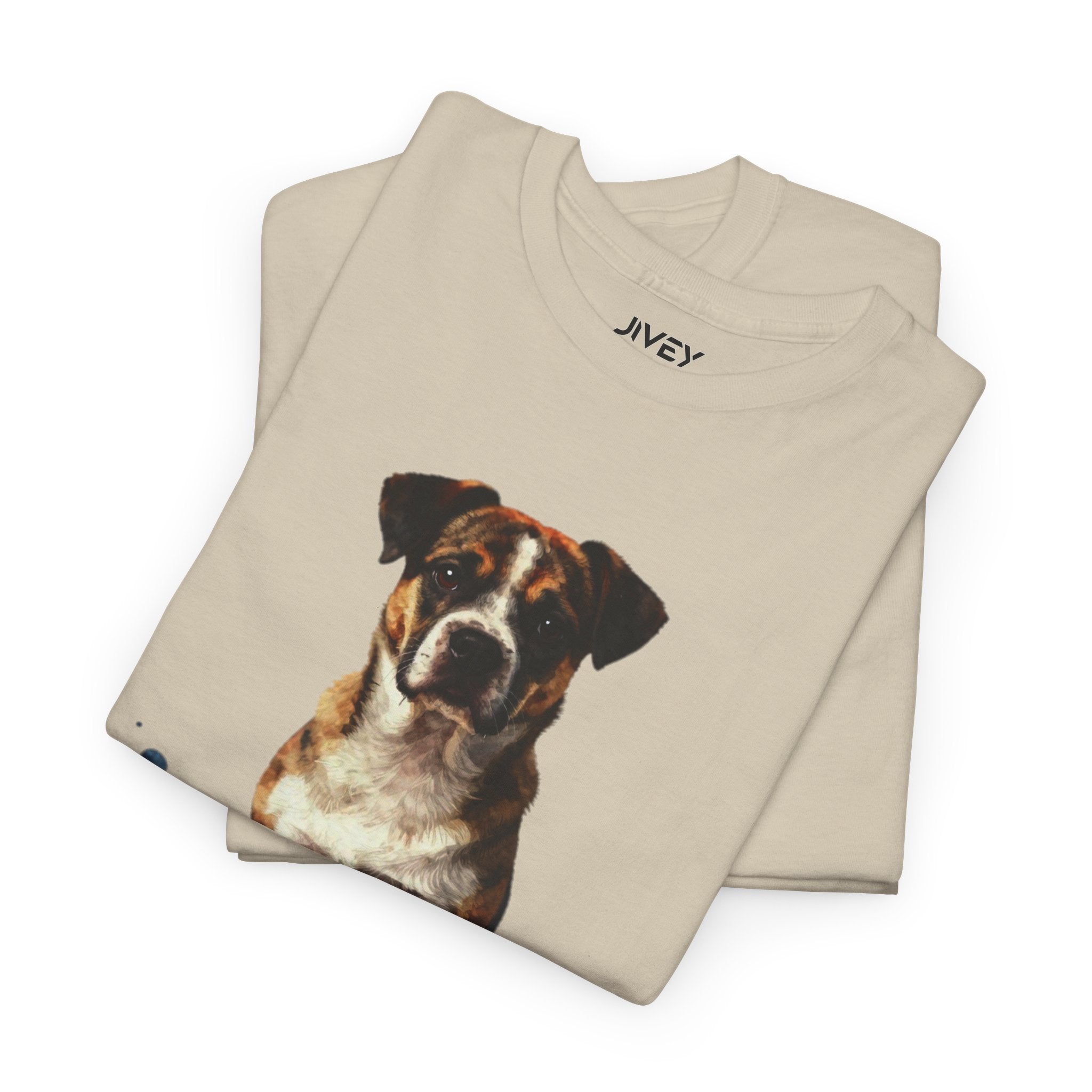 Watercolor Pet Splash Art Style Heavy Cotton Tee