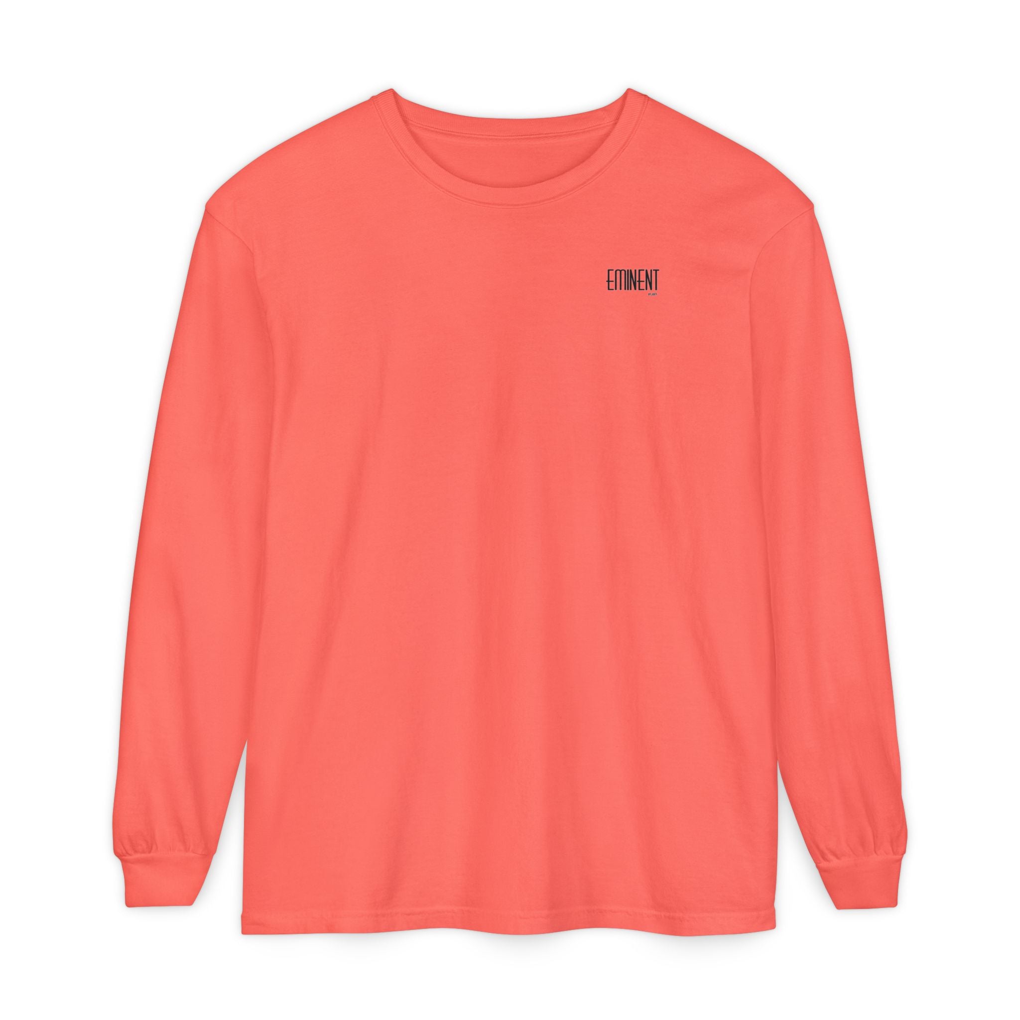 JIVEY Eminent Unisex Garment-dyed Long Sleeve Shirt