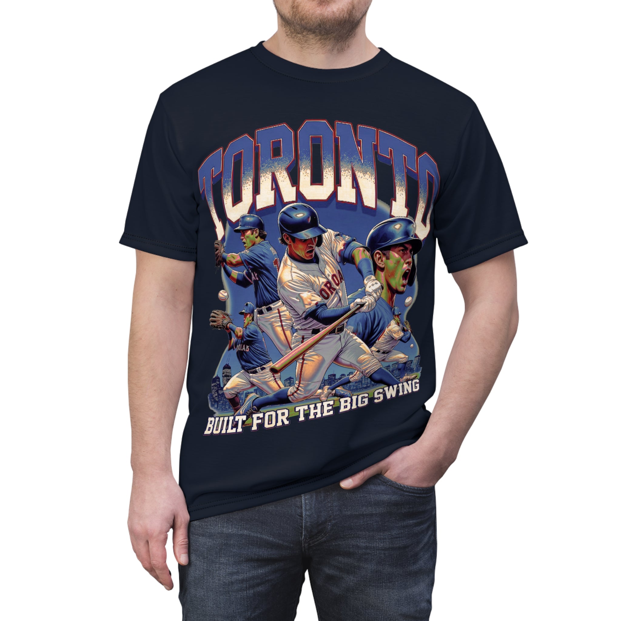 Toronto Baseball Big swing Mega Tee