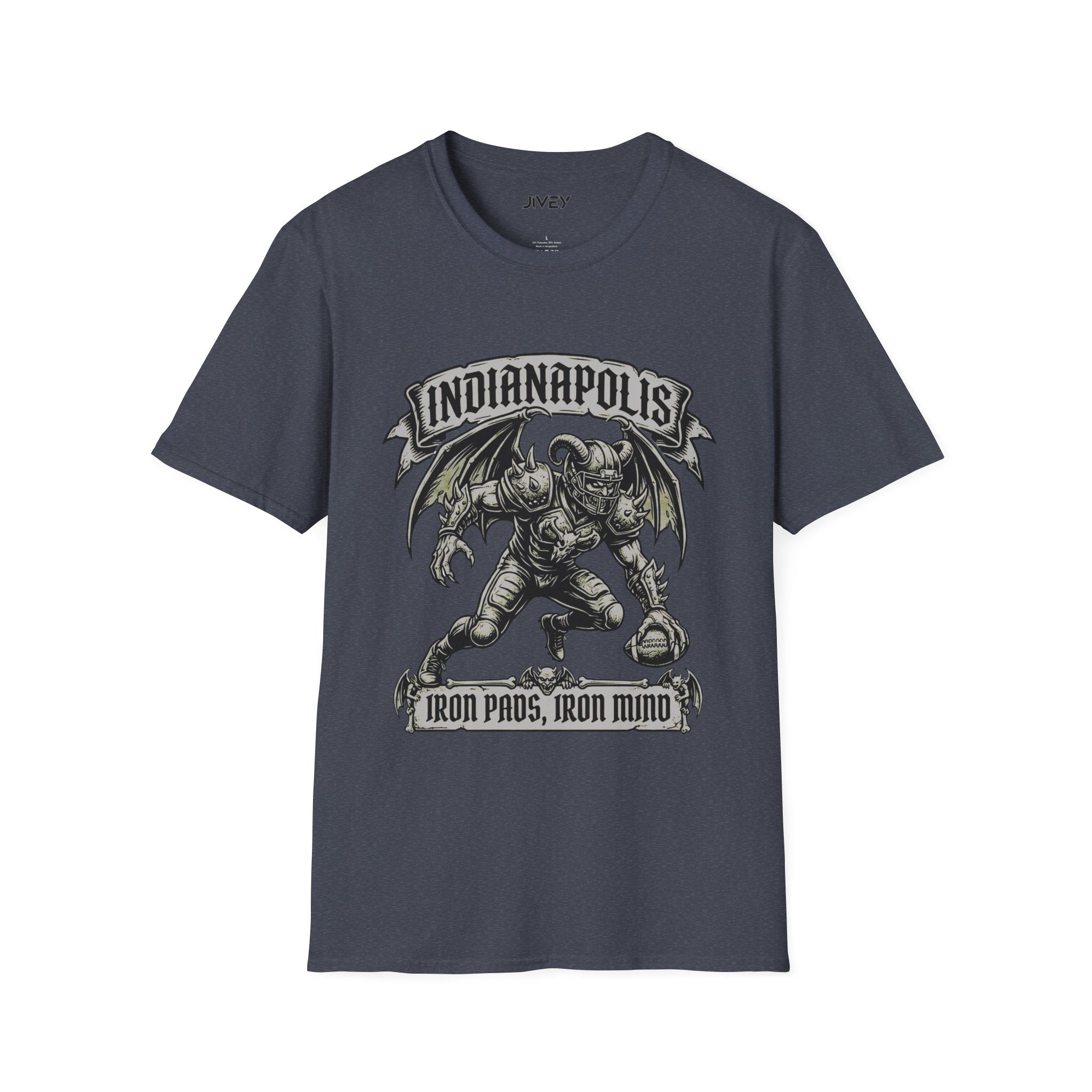 Indianapolis Iron Minds Grey Gothic Tee