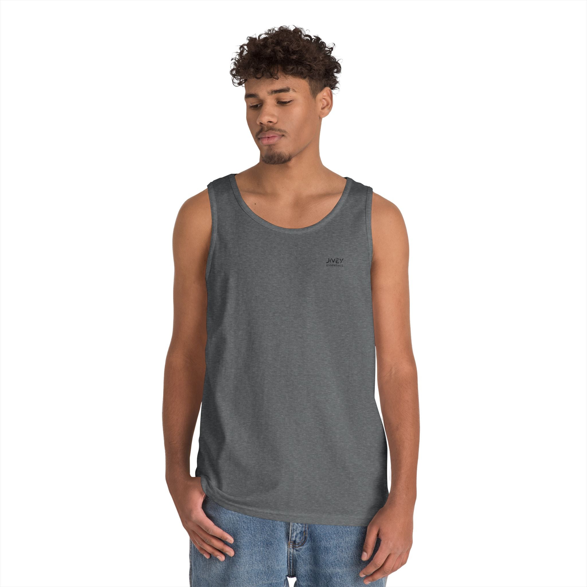 JIVEY Essentials Unisex Classic-fit Heavy Cotton Tank Top