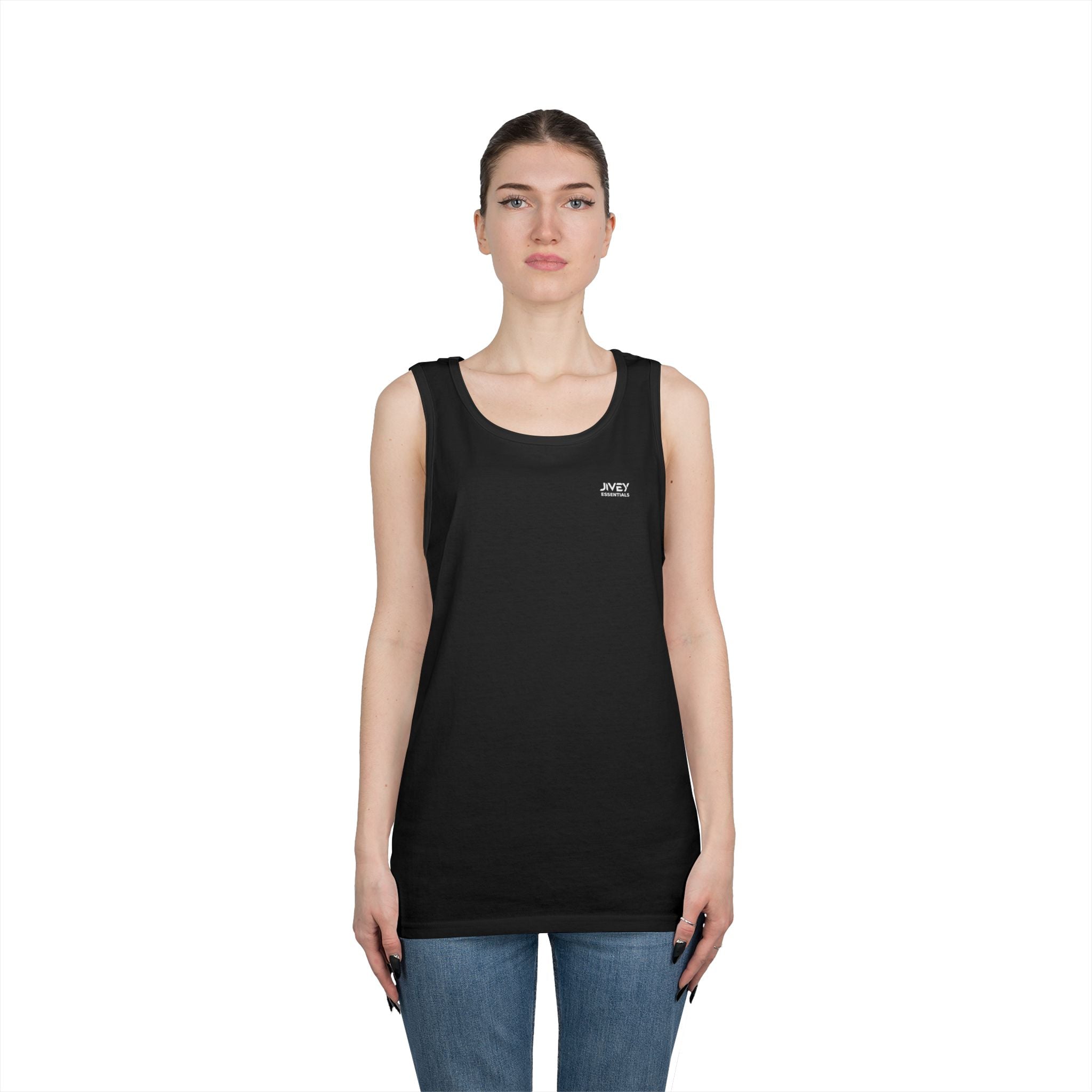 JIVEY Essentials Unisex Classic-fit Heavy Cotton Tank Top