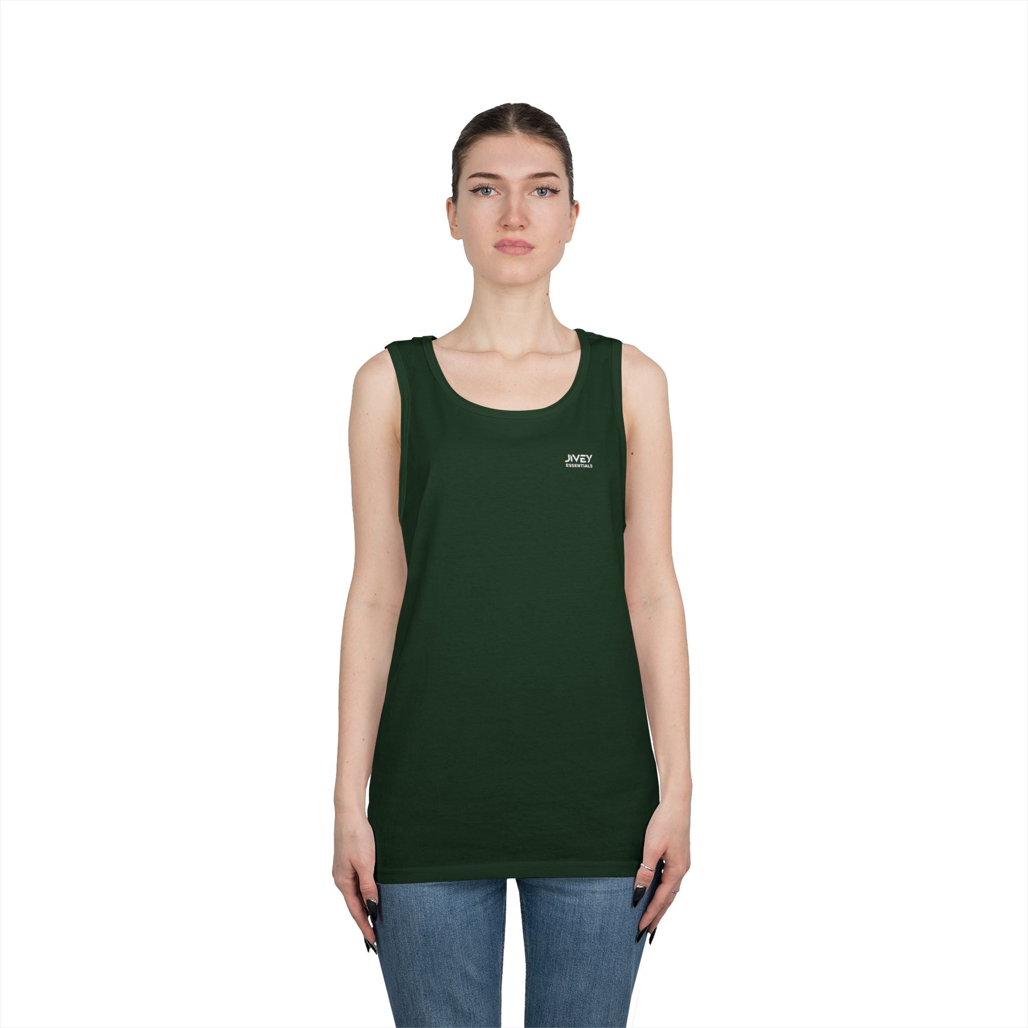 JIVEY Essentials Unisex Classic-fit Heavy Cotton Tank Top