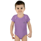 JIVEY Essentials Infant Baby Rib Short Sleeves Pink Bodysuit