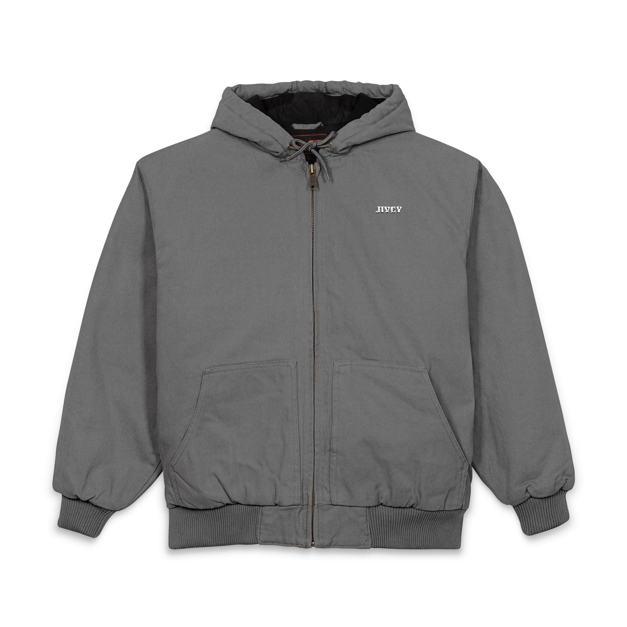 JIVEY Essentials Duck Cloth Hooded Work Jacket