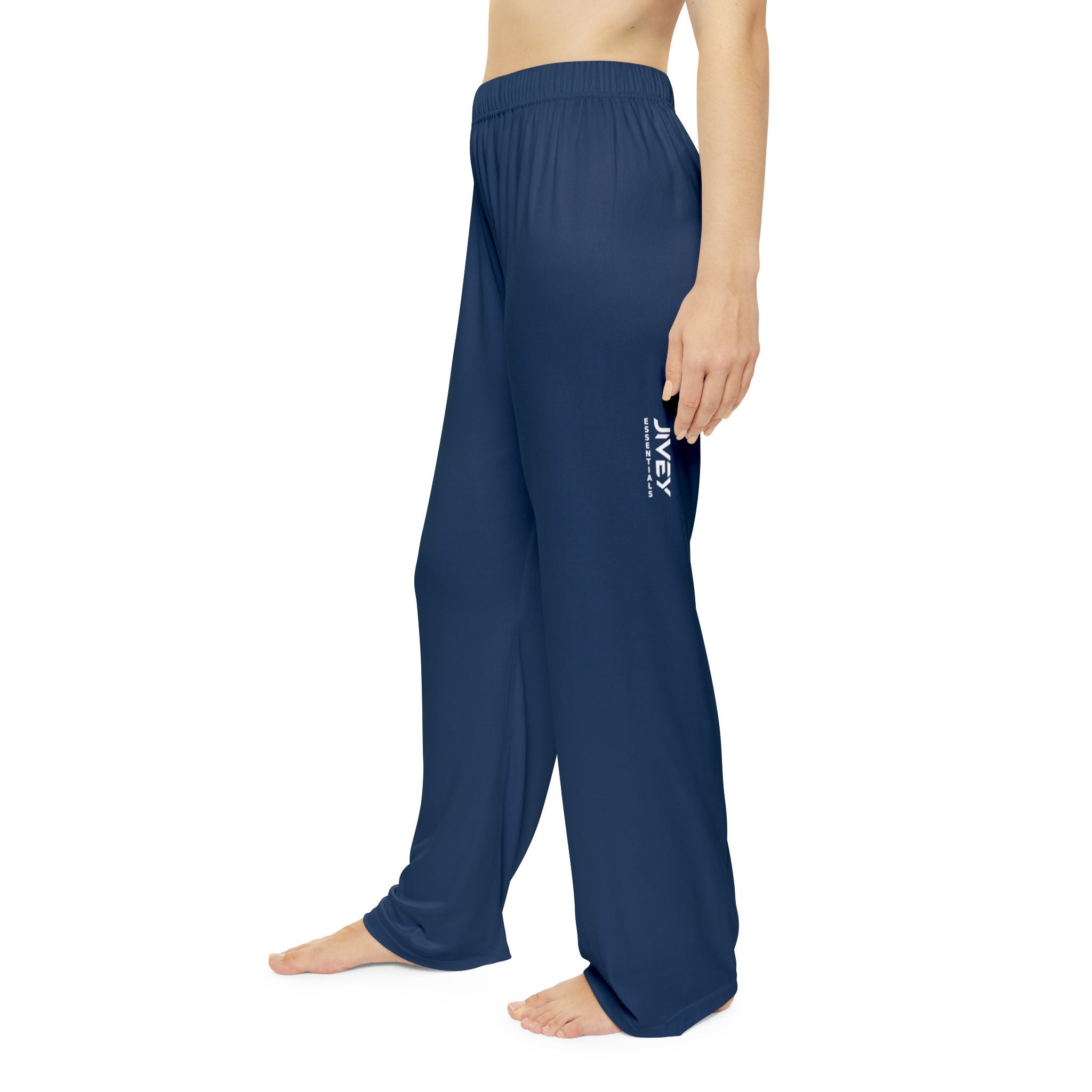JIVEY Essentials Women's Light-fabric Brushed Poly Deep Sea Blue Pajama Pants