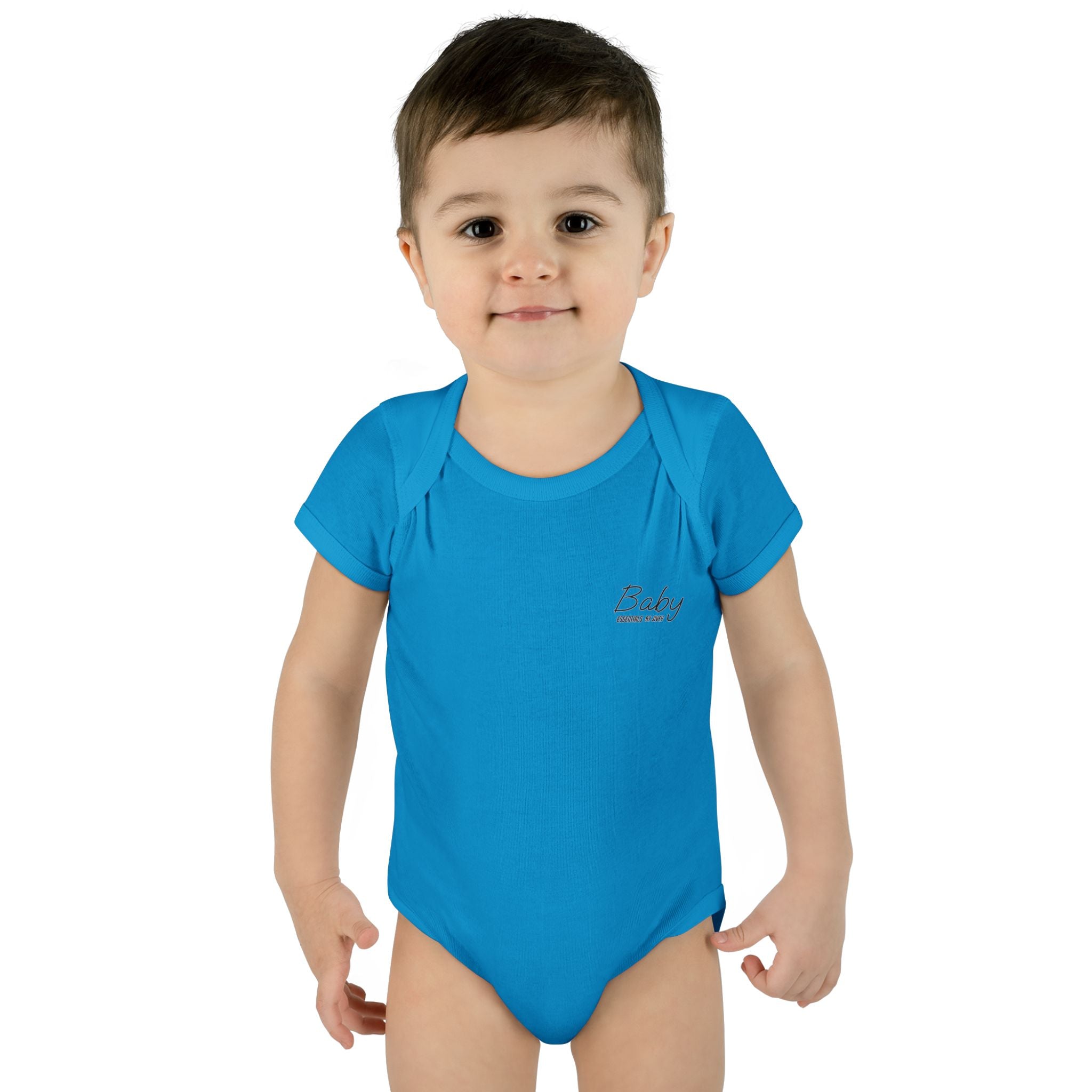 JIVEY Essentials Infant Baby Rib Short Sleeves Bodysuit