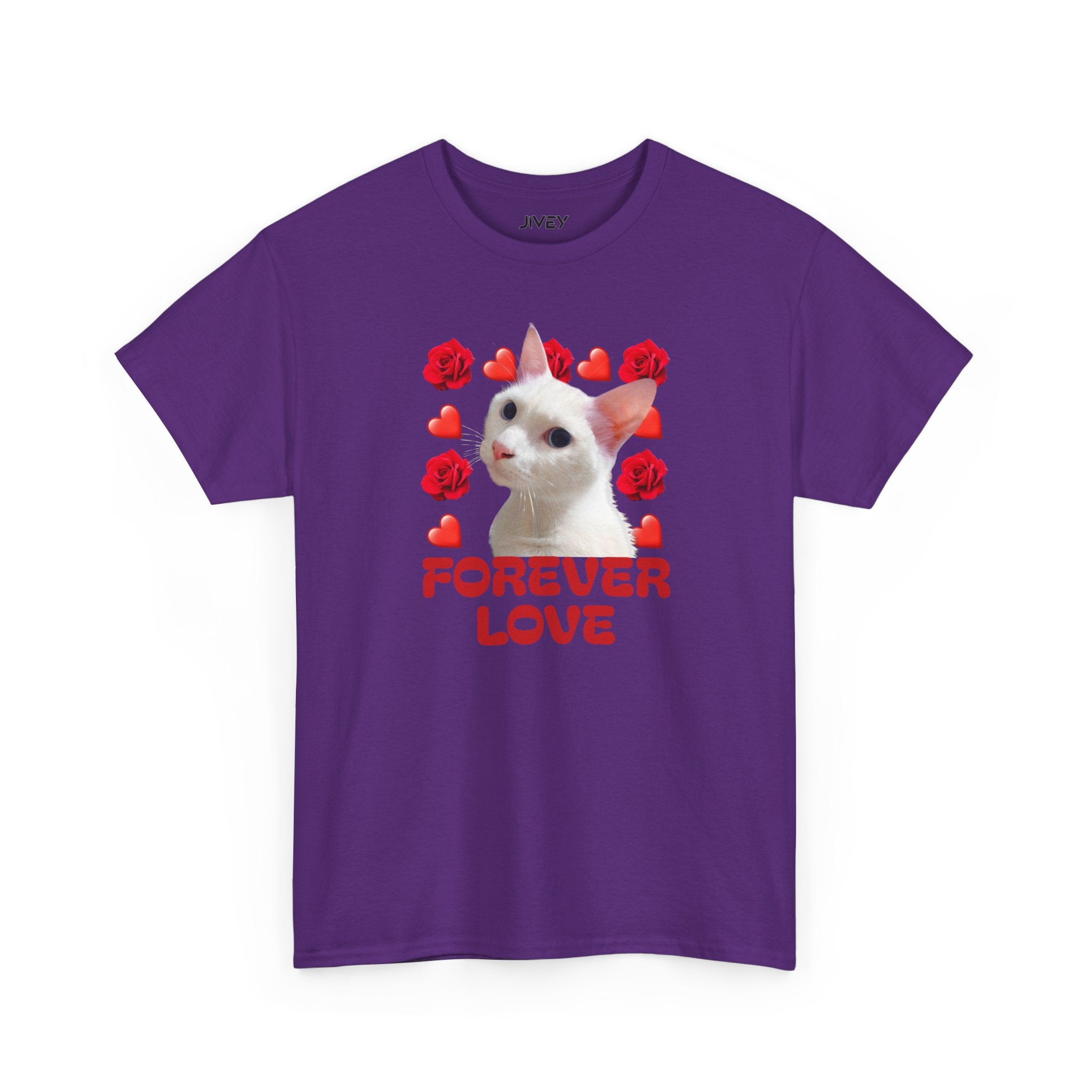 Forever Loved Cats Dry Paint Heavy Cotton Tee