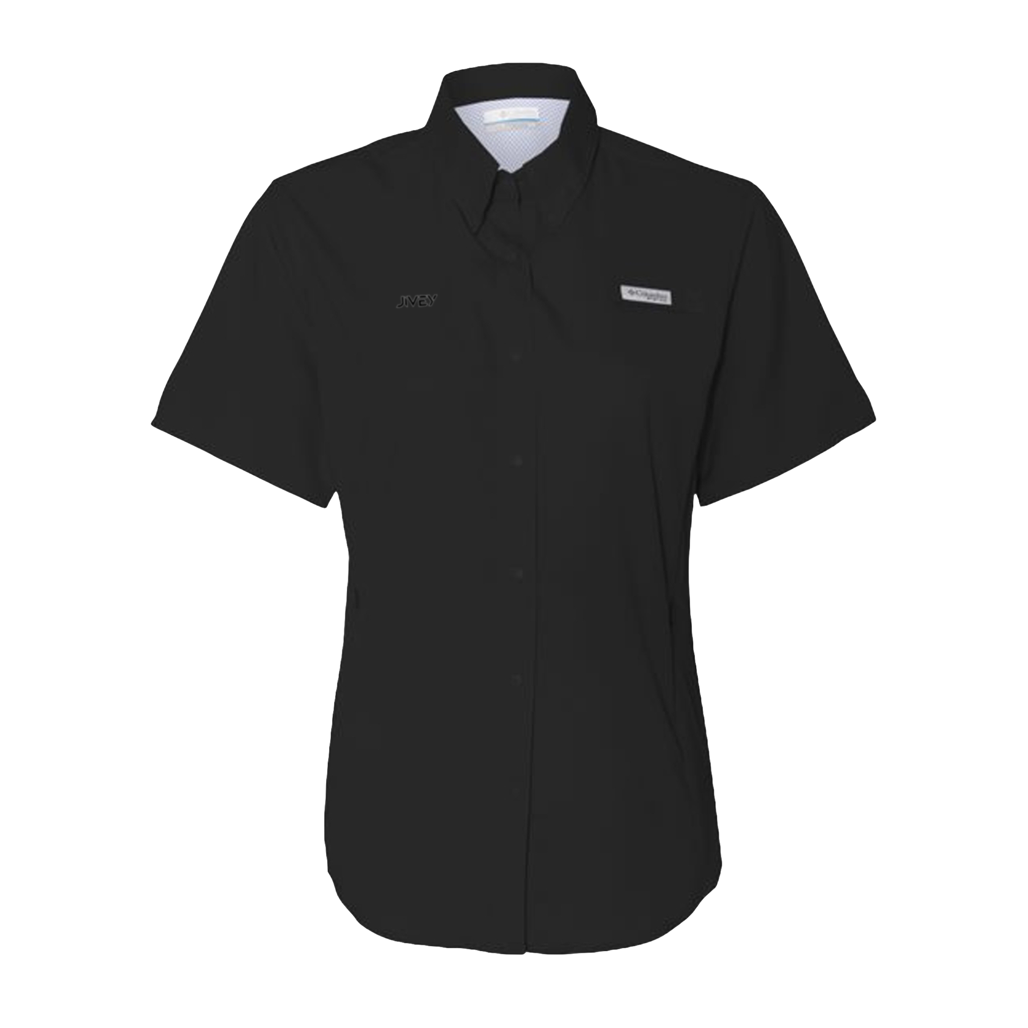 JIVEY Essentials Women's PFG Tamiami II Short Sleeve Embroidery Shirt