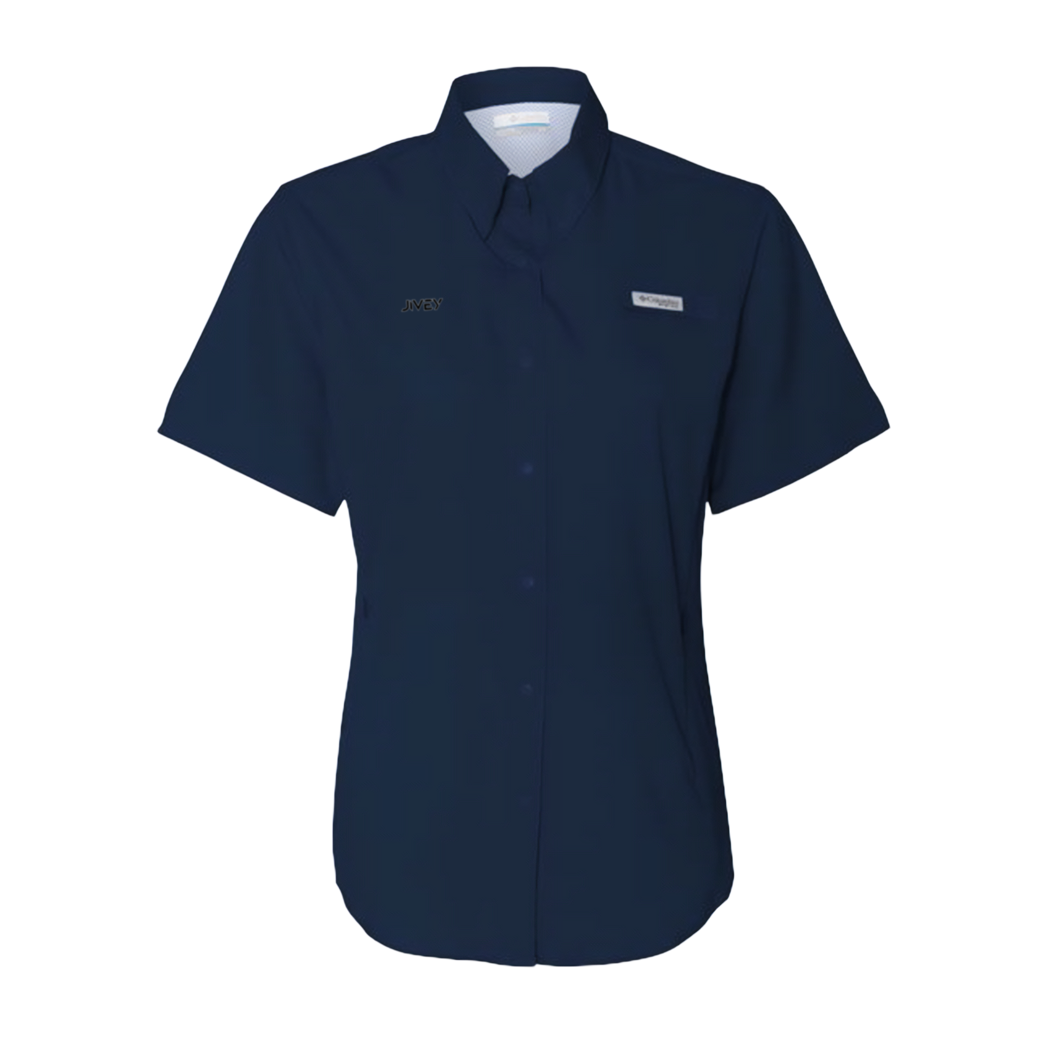 JIVEY Essentials Women's PFG Tamiami II Short Sleeve Embroidery Shirt