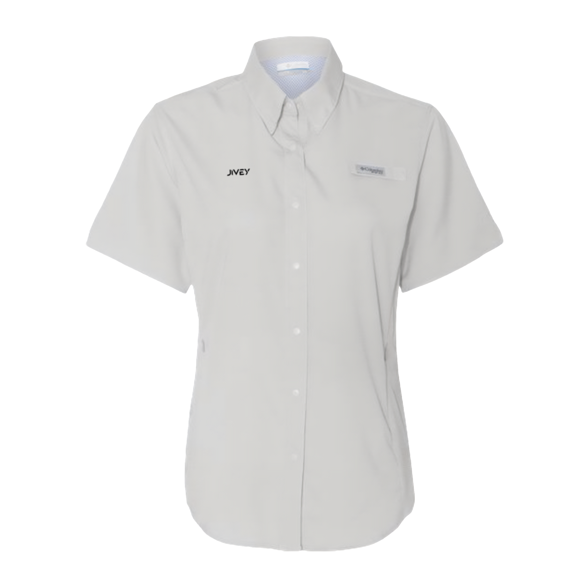 JIVEY Essentials Women's PFG Tamiami II Short Sleeve Embroidery Shirt