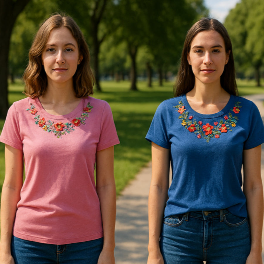 Embroidered T-shirts