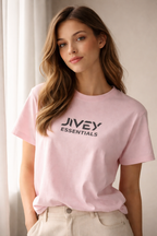 JIVEY Essentials Unisex Heavy Cotton Durable Washable Tee