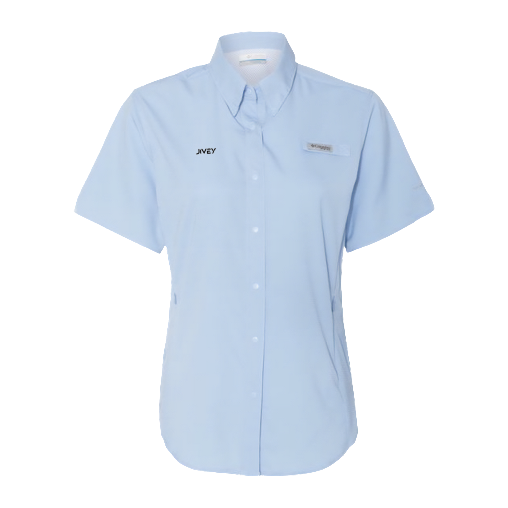 JIVEY Essentials Women's PFG Tamiami II Short Sleeve Embroidery Shirt